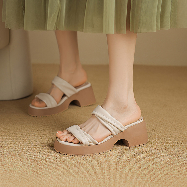 Women's High Heel Platform Open Toe Sandals - Style m.html